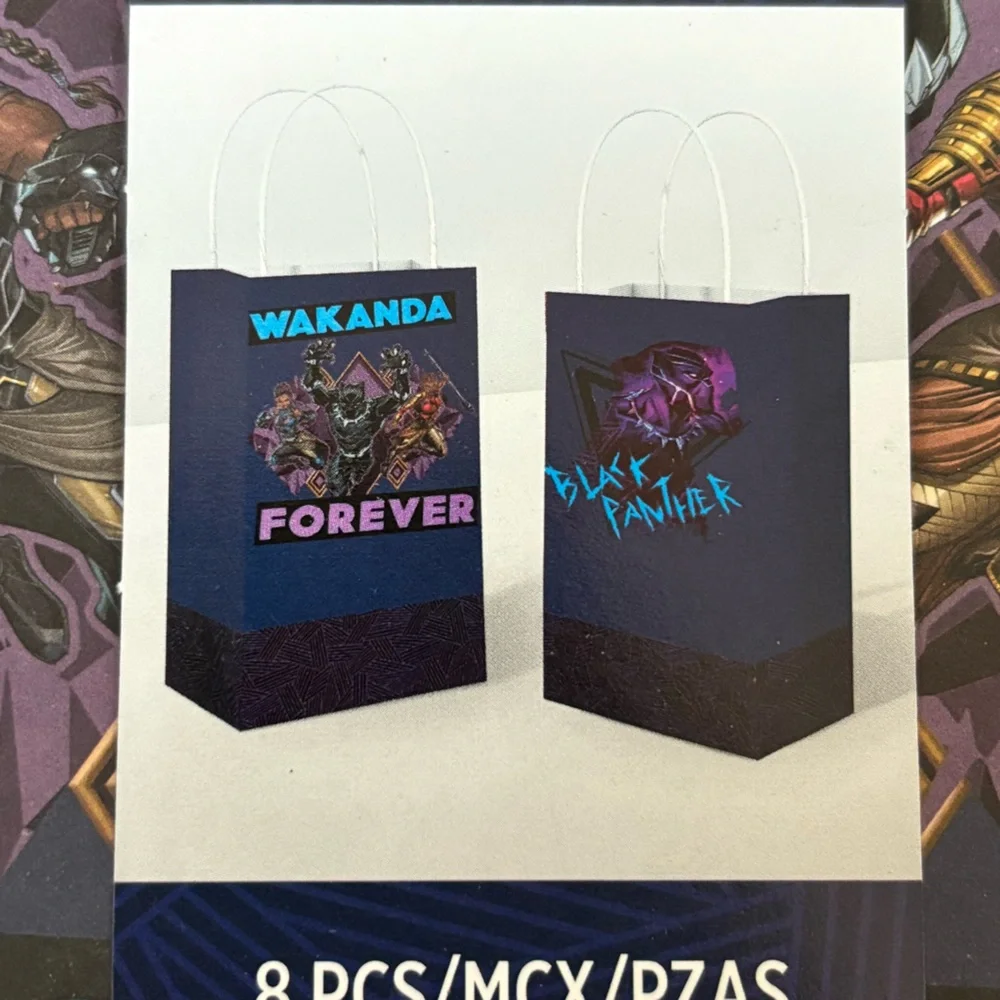 48C. Black Panther Wakanda Forever Party Favor Bags